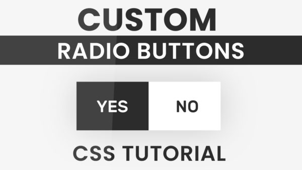 How To Create Custom Radio Buttons With CSS | Coding Artist