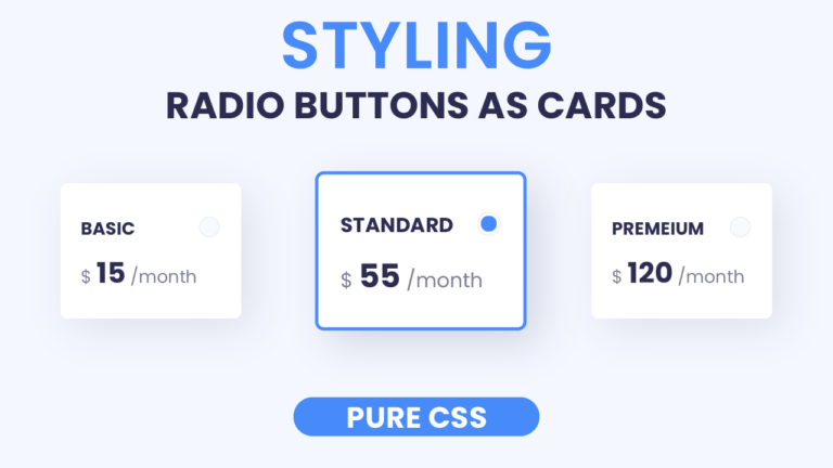 Styling Radio Buttons As Cards With CSS | Coding Artist