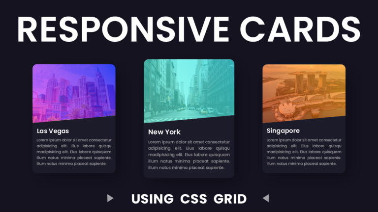 Responsive Cards With CSS Grid Coding Artist