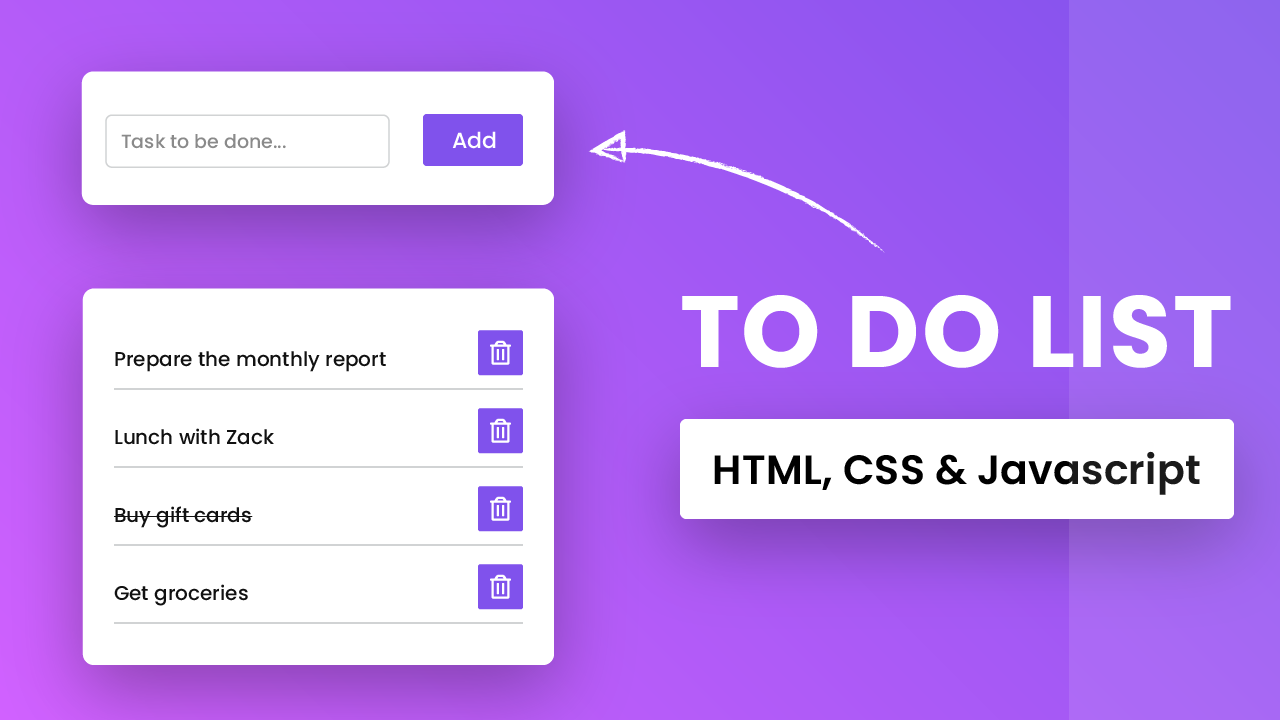 todo list template html css js