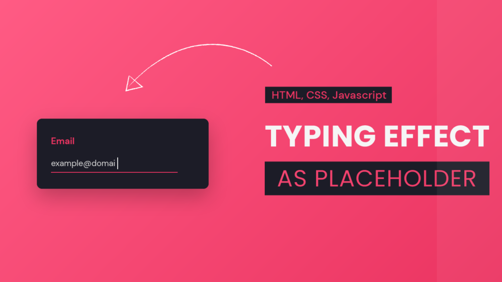 Placeholder Typing Animation HTML, CSS, Javascript Tutorial Coding