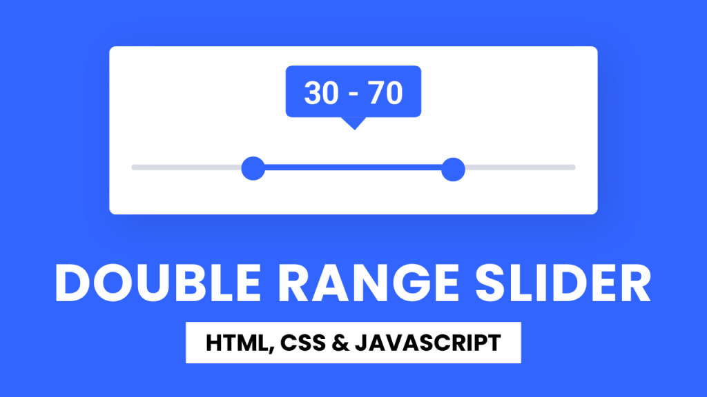 Double Range Slider HTML, CSS, Javascript Coding Artist