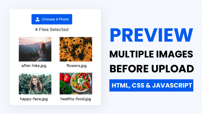 Preview Multiple Images Before Upload Javascript