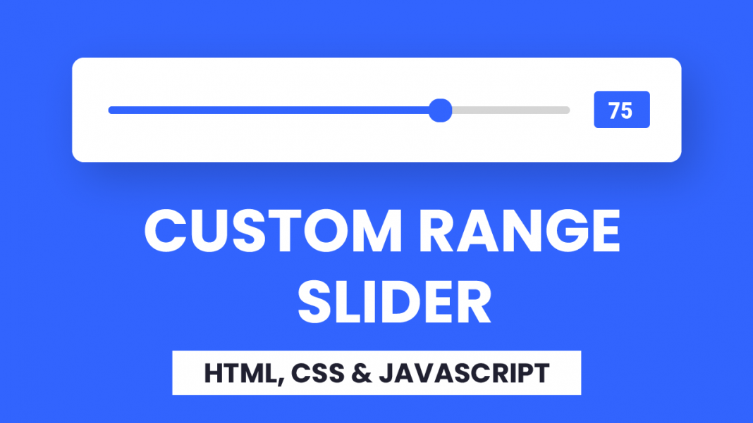 Custom Range Slider HTML, CSS & Javascript Coding Artist