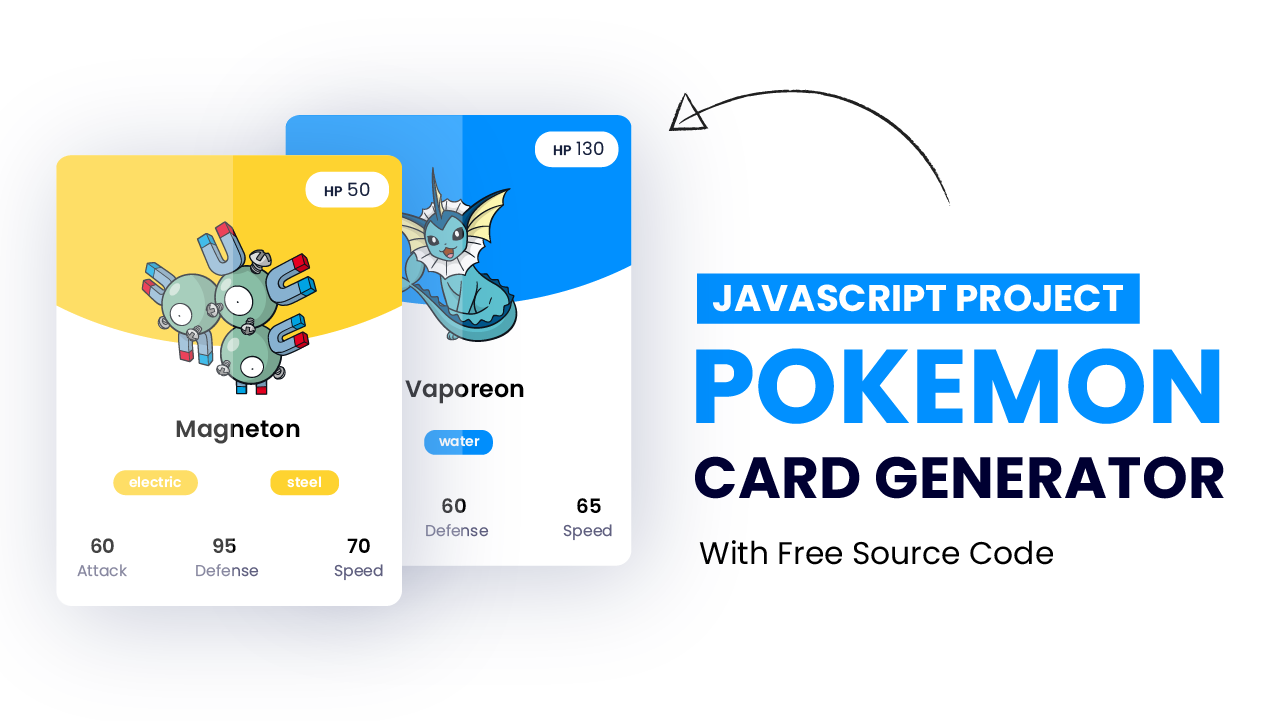 Learn how to create a random pokemon card generator using javascript. 