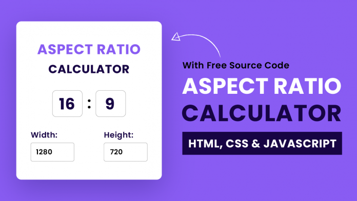 Aspect Ratio Calculator Javascript