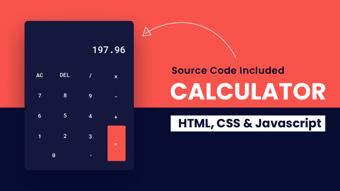 Calculator HTML, CSS And Javascript