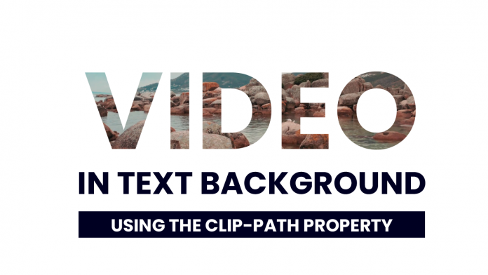 Video As Text Background CSS