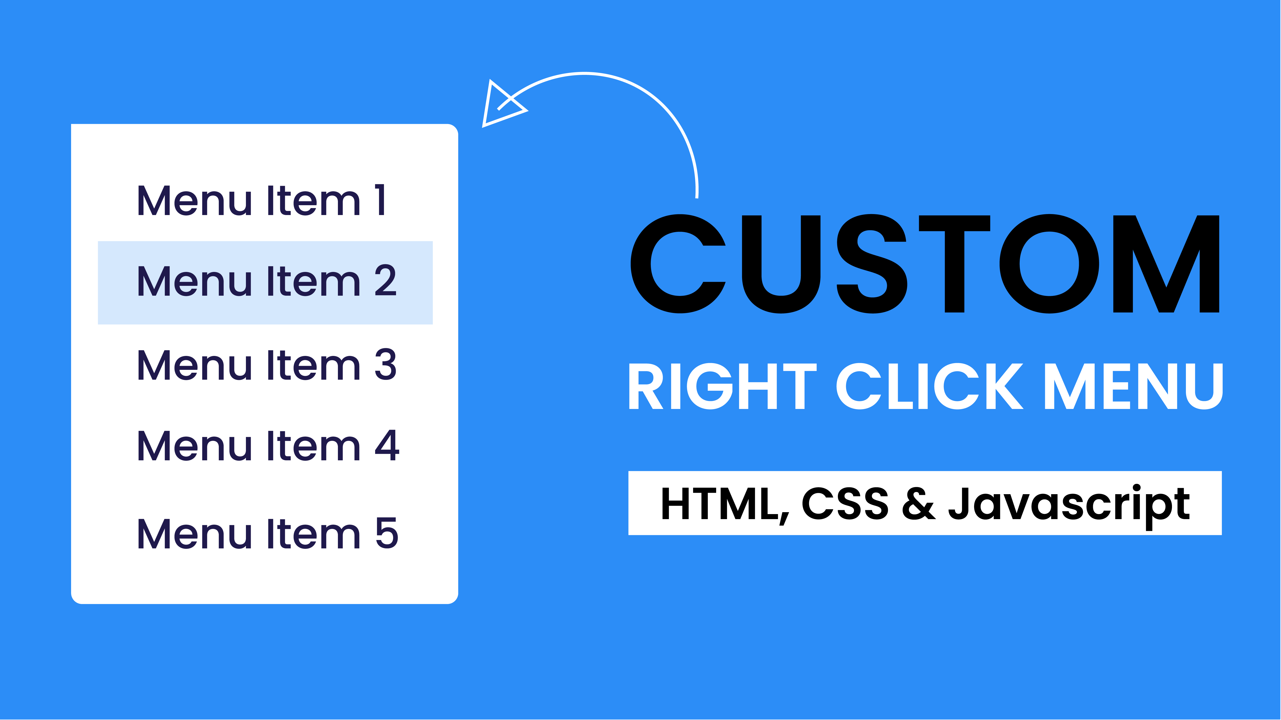 Custom right-click menu. Custom context menu. Menu html. Menu js. Html right