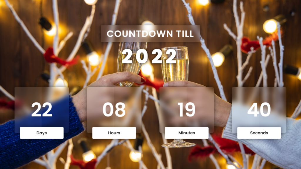 new year countdown tutorial free javascript project... New Year Countdown | HTML, CSS & Javascript | Coding Artist