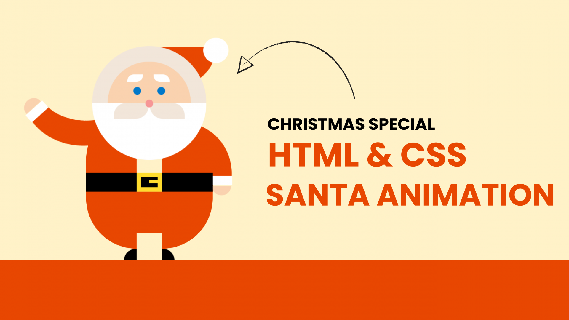 Santa Animation With HTML & CSS | Coding Artist