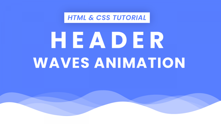 Header With Waves Animation | HTML & CSS Tutorial | Coding Artist