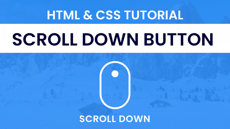 how to create scroll button in html