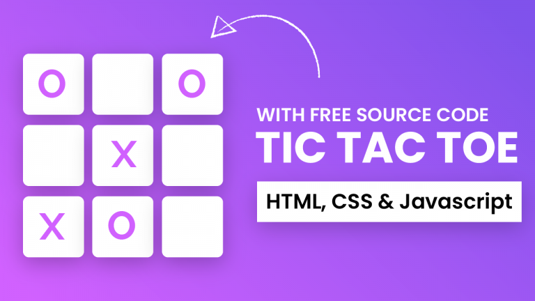 Tic Tac Toe Game | HTML, CSS and Javascript | Coding Artist