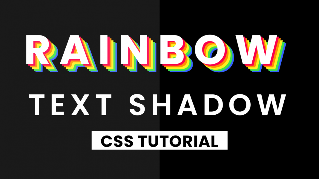 Text Shadow CSS. Rainbow text. Радужный текст. Шедоу текст