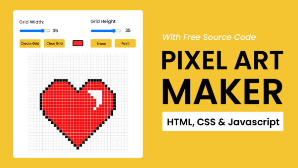 Pixel Art Maker With Javascript | Coding Artist