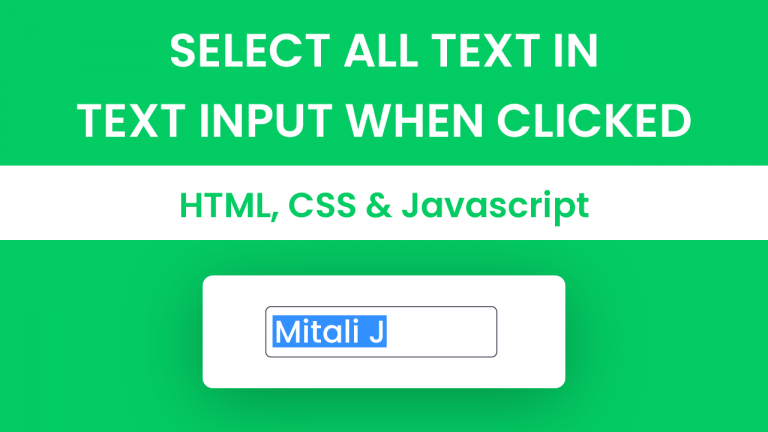 How To Select All Text In Css