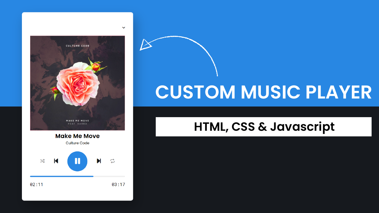 Create A Music Player Using HTML CSS JS