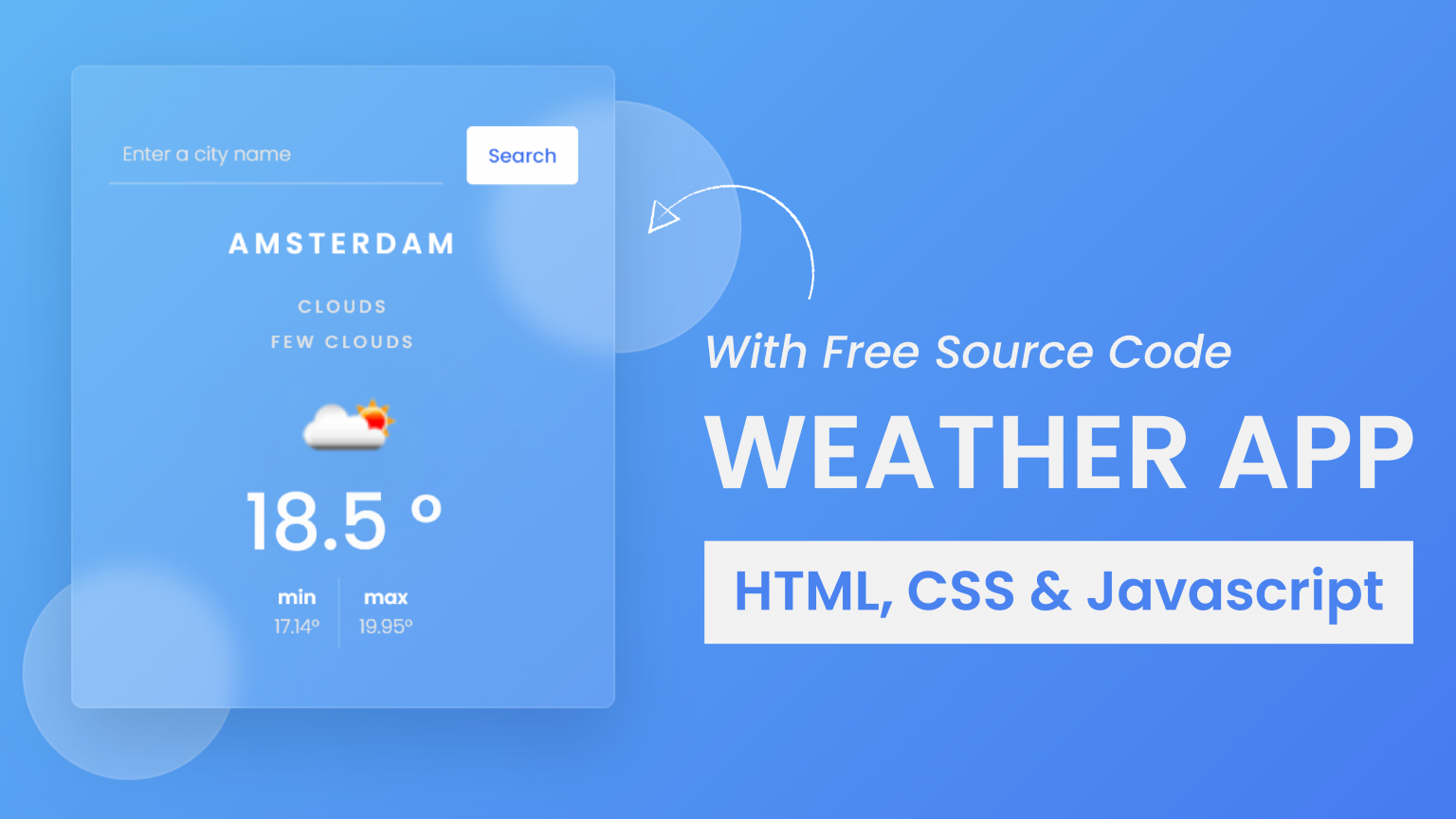 Weather App With Javascript | Coding Artist