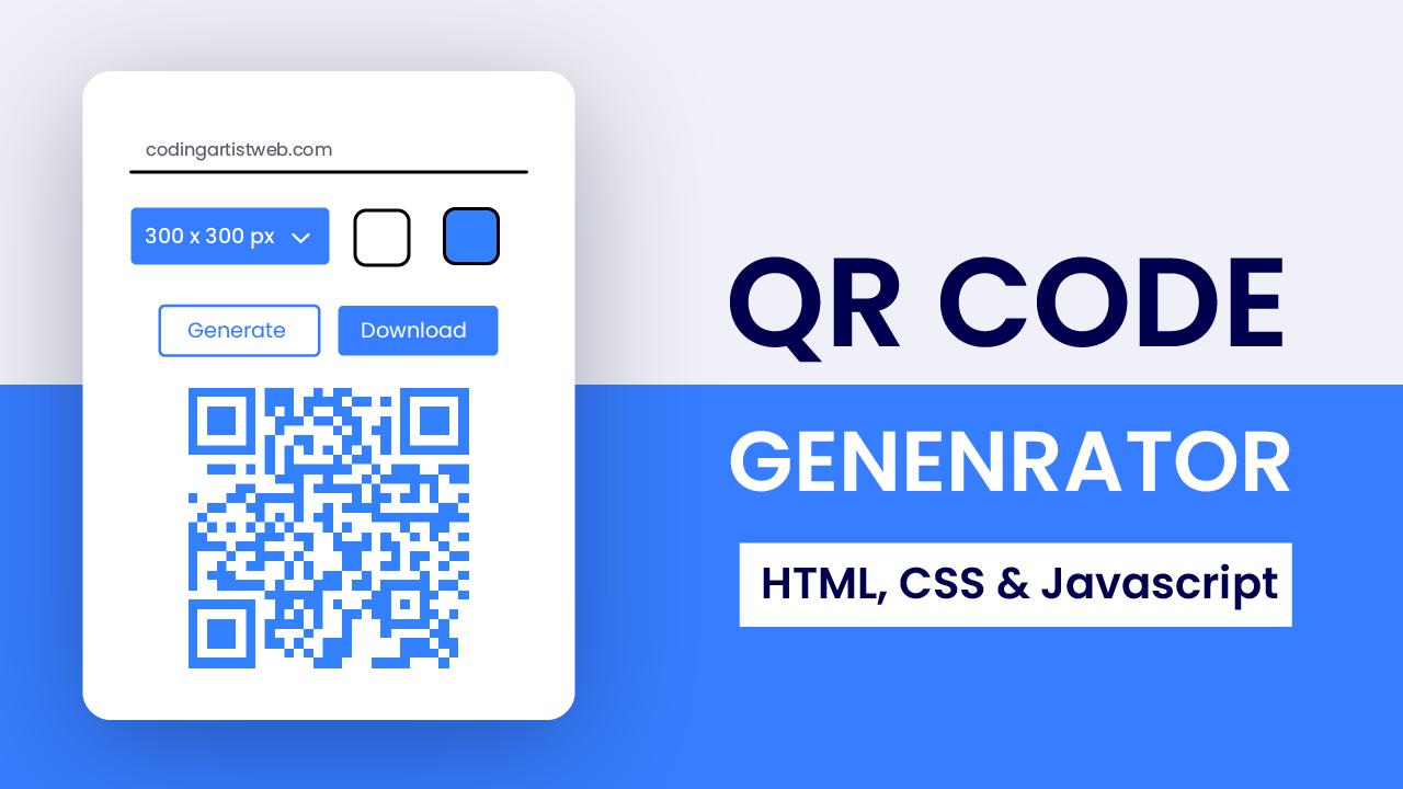 QR Code Generator Javascript | Coding Artist