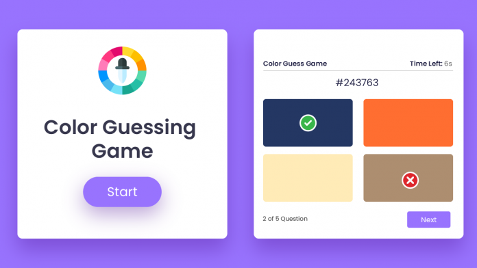 Color Guessing Game Javascript