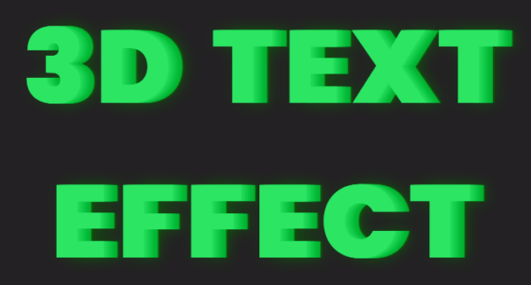 CSS 3d Text Effect | Coding Artist