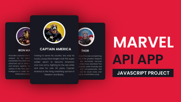 Marvel API App With Javascript | Coding Artist