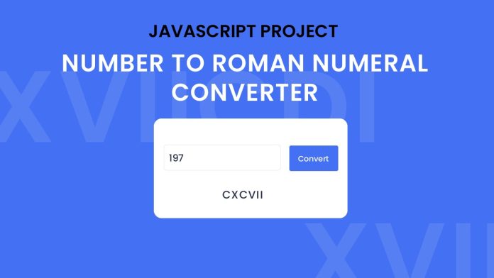 Number To Roman Converter