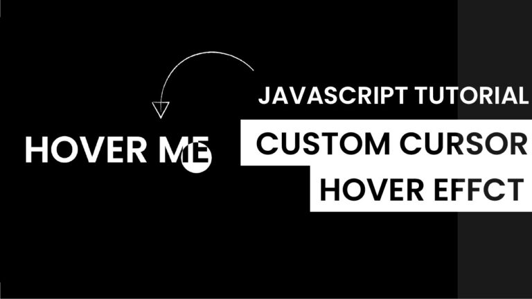 Custom Mouse Hover Effect With Javascript