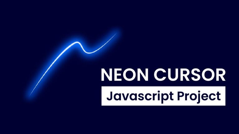 Custom Neon Cursor With Javascript