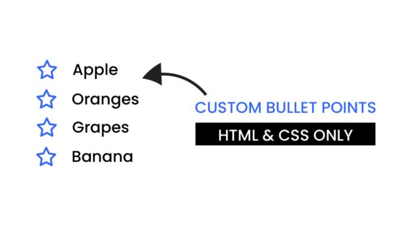 Custom Bullet Points | HTML & CSS | Coding Artist