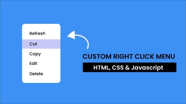 Custom Right Click Menu | HTML, CSS & Javascript | Coding Artist
