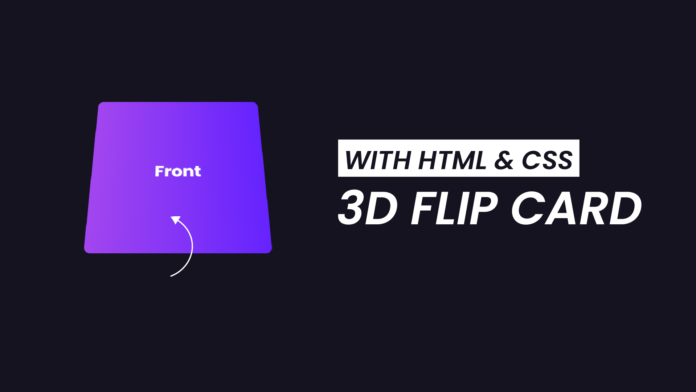 3d Flip Card animation