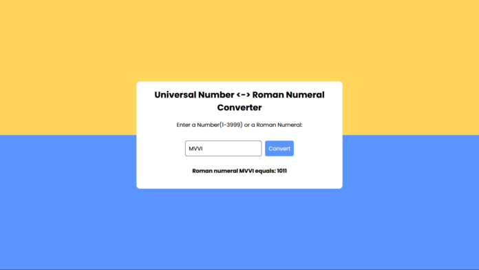 Roman Numeral Conveter javascript