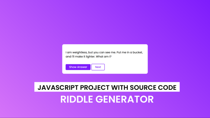 RIddle Generator Javascript