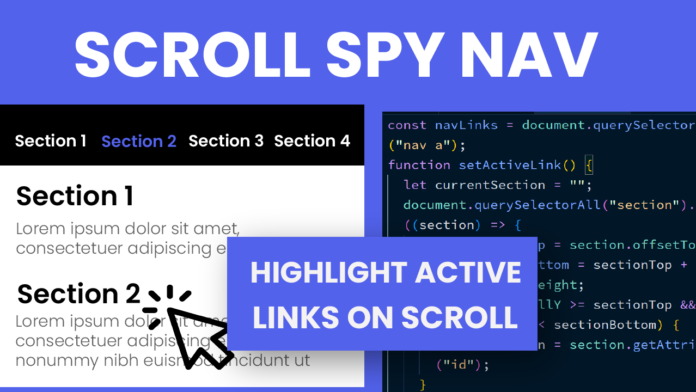 Scroll Spy Navbar Javascript