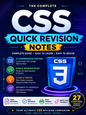 CSS Quick Revision Notes