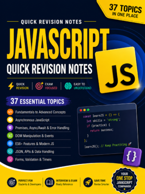 Javascript Quick Revision Notes