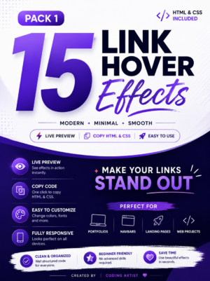 Link Hover Effect - Pack 1