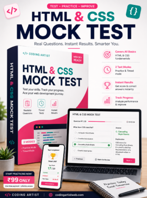 HTML & CSS Mock Test Simulator