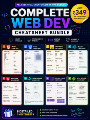 Complete Web Dev Cheatsheet Bundle