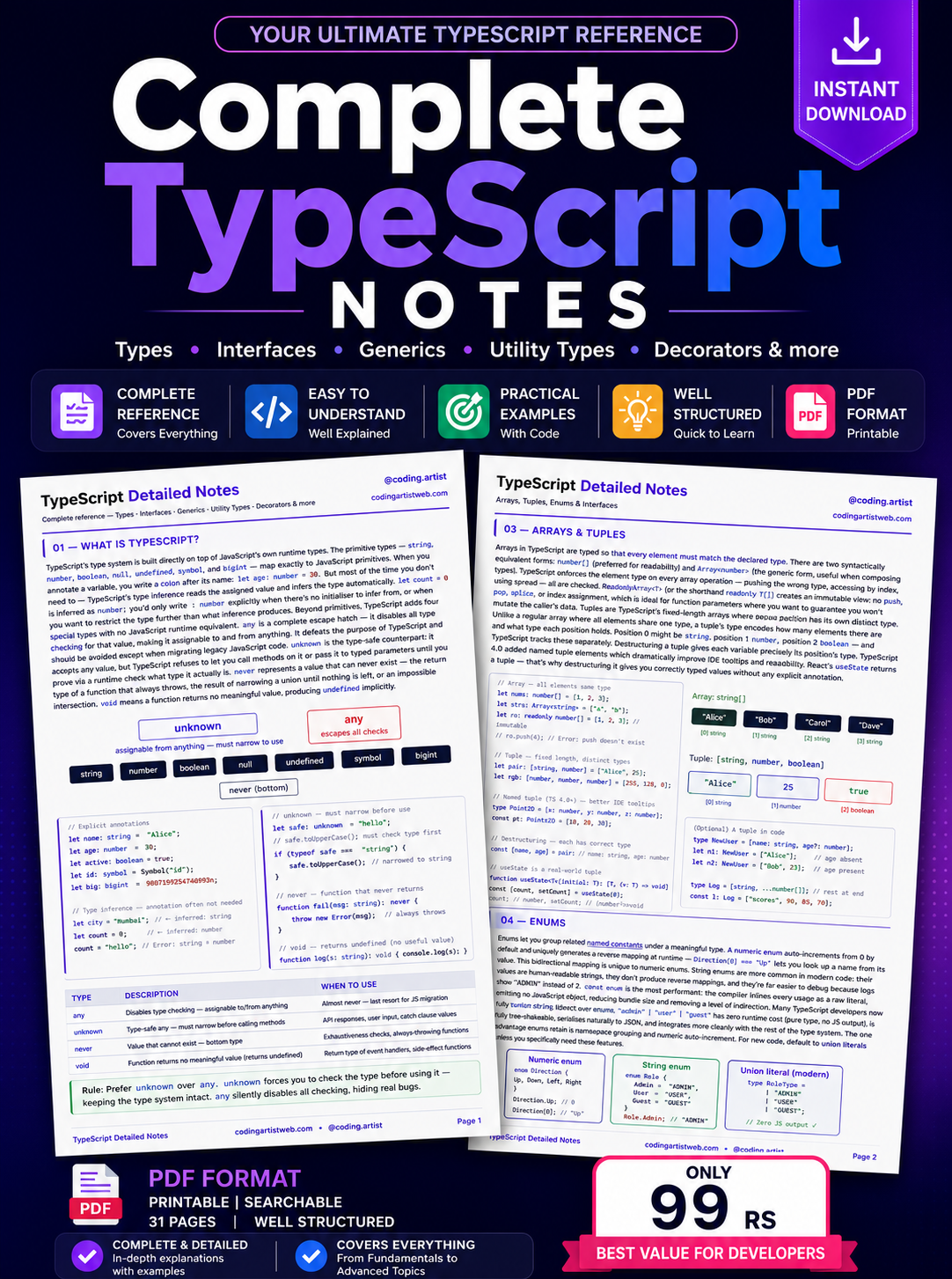 Complete TypeScript Notes