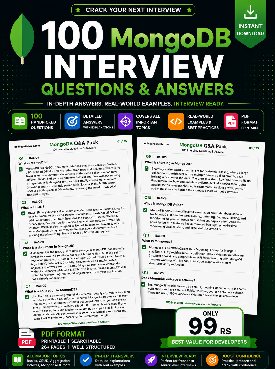 100 MongoDB Interview Questions & Answers