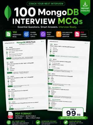 100 MongoDB Interview MCQs
