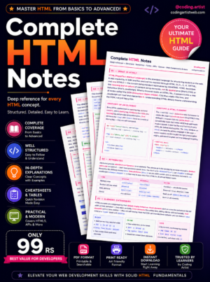 Complete HTML Notes