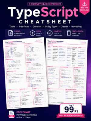 TypeScript Quick Reference Cheatsheet