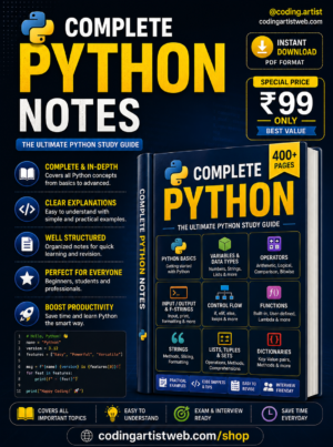 Complete Python Notes