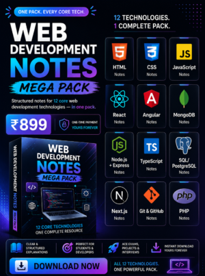 Web Development Notes Mega Pack