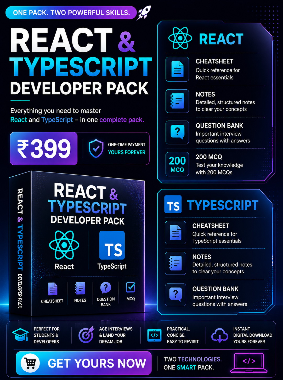 React & TypeScript Developer Pack
