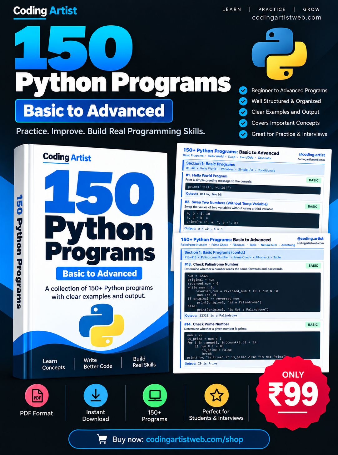 150 Python Programs